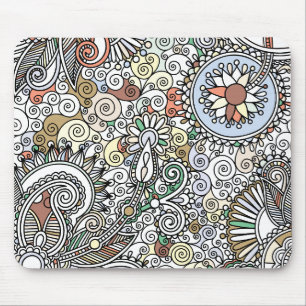 Blumenmuster Paisley Design Mousepad