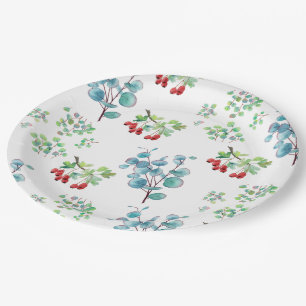 Blumenmuster-Papierteller Pappteller