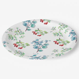 Blumenmuster-Papierteller Pappteller