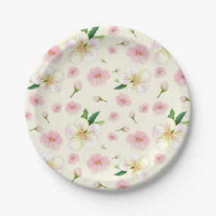Blumenmuster Pappteller