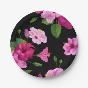 Blumenmuster Pappteller