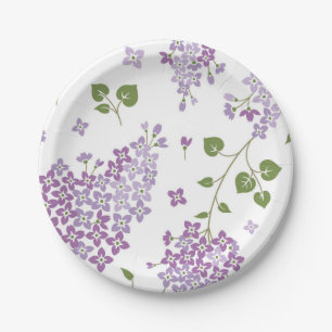 Blumenmuster Pappteller
