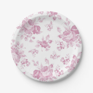 Blumenmuster Pappteller