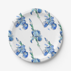 Blumenmuster Pappteller