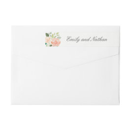 Blumenmuster Pfirsichfarben Blumenstreifen rund um