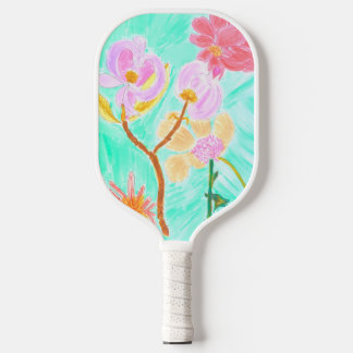 Blumenmuster Pickleball Schläger
