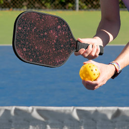 Blumenmuster pickleball schläger