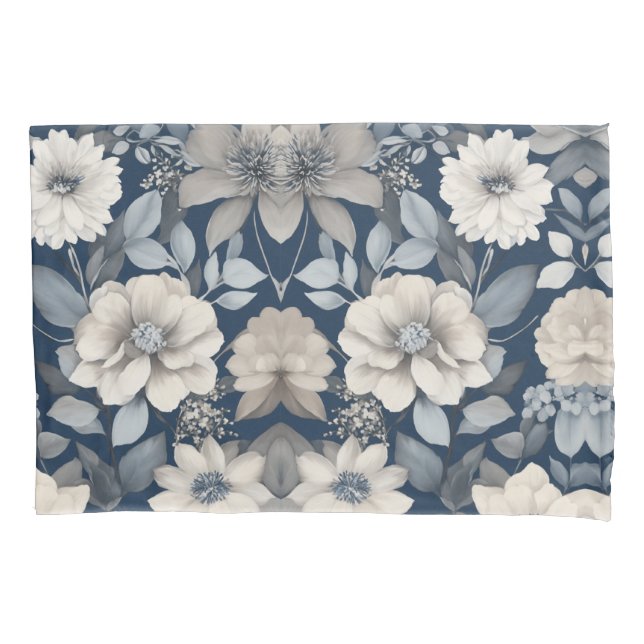 Blumenmuster Pillowcase Kissenbezug (Vorderseite-Links)