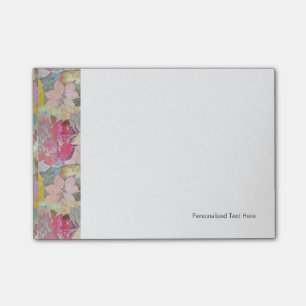Blumenmuster Post-it Klebezettel