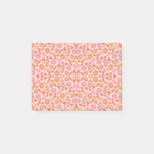 Blumenmuster Post-it Klebezettel