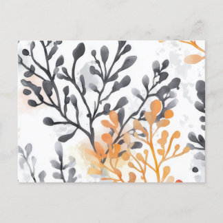 Blumenmuster Postkarte