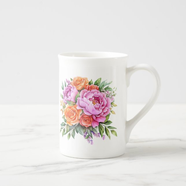 Blumenmuster  prozellantasse (Rechts)