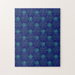 Blumenmuster-Puzzle