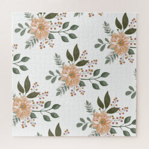 Blumenmuster-Puzzle