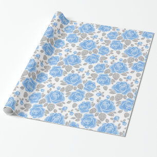 Blumenmuster. Rose für Wasserfarben /2 Geschenkpapier