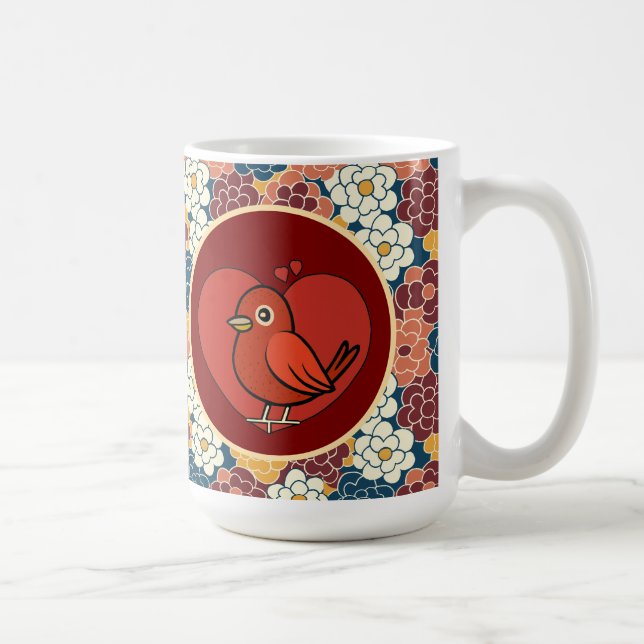 Blumenmuster rundum kaffeetasse (Rechts)