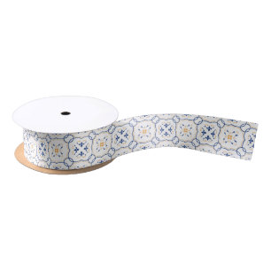 Blumenmuster Satinband