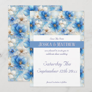 Blumenmuster Save The Date