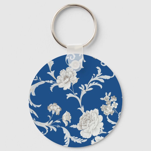 Blumenmuster Schlüsselanhänger (Vorderseite)