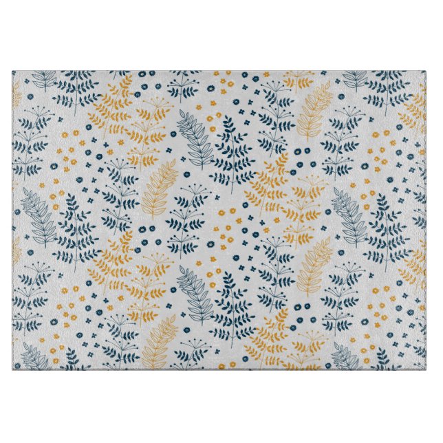 Blumenmuster Schneidebrett (Vorderseite)