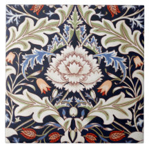 Blumenmuster schöne Blumen Blau Rot Grün