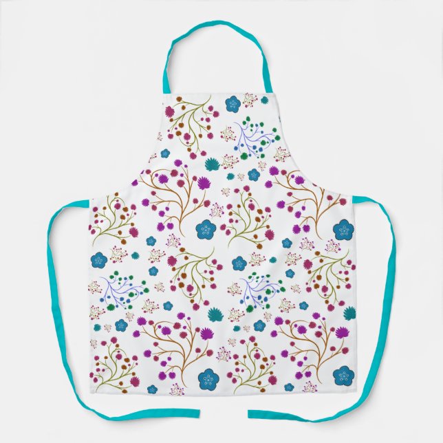 Blumenmuster Schürze (Vorderseite)