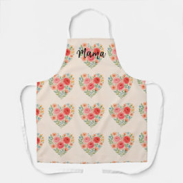 Blumenmuster-Schürze für Mama (individuell einstel Schürze