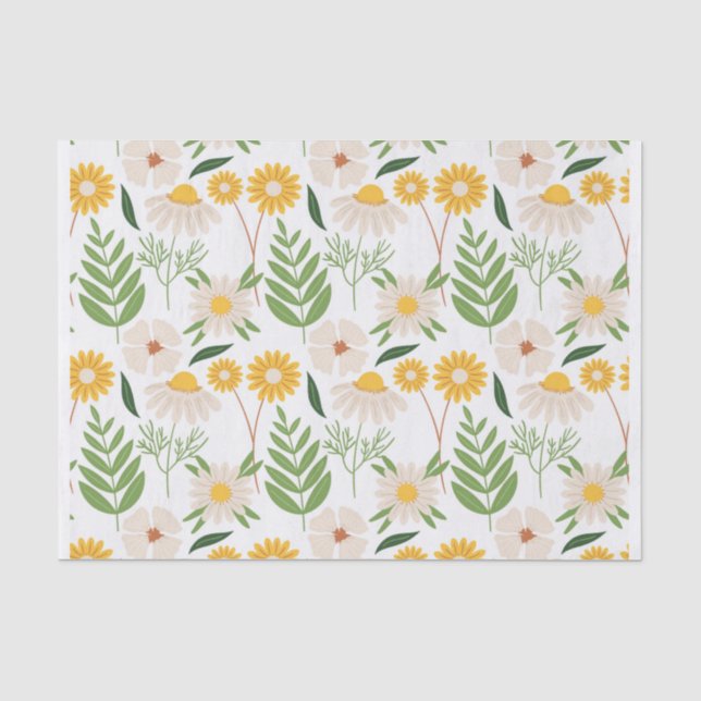 Blumenmuster Seidenpapier (Vorderseite)