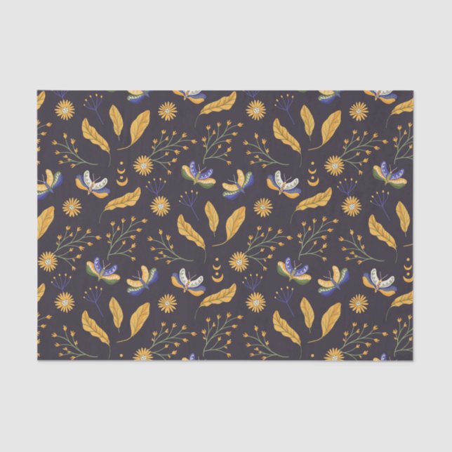 Blumenmuster Seidenpapier (Vorderseite)