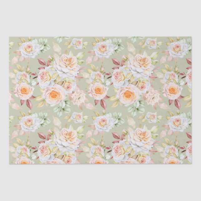 Blumenmuster Seidenpapier (Vorderseite)