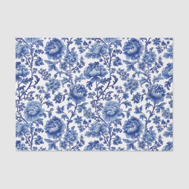 Blumenmuster Seidenpapier (Vorderseite)
