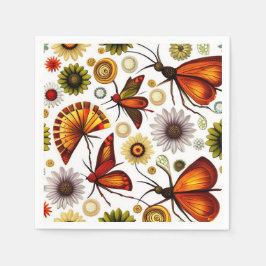 Blumenmuster Serviette