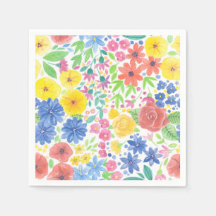 Blumenmuster Serviette