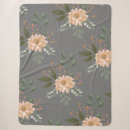 Blumenmuster Sherpa Blanket Sherpadecke