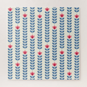 Blumenmuster Skandinavische Geometrische Retro Tap