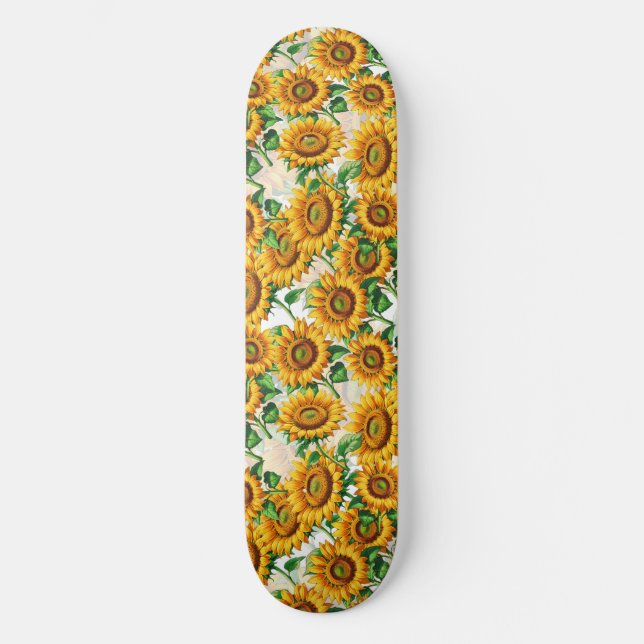 Blumenmuster Skateboard (Vorderseite)