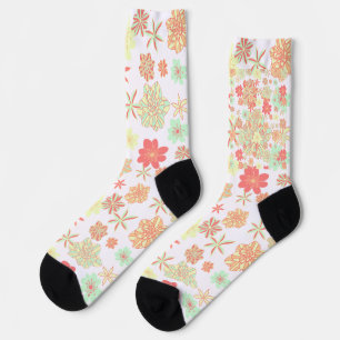 Blumenmuster Socken