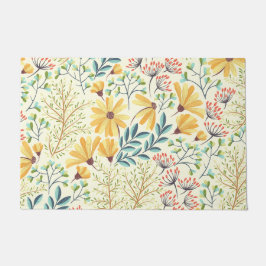 Blumenmuster - Stilvolle Abstrakte Tapete Fußmatte