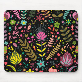 Blumenmuster - Stilvolle Blume-Tapete Mousepad