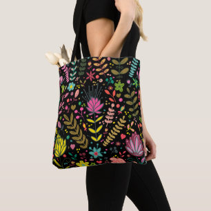 Blumenmuster - Stilvolle Blume-Tapete Tasche
