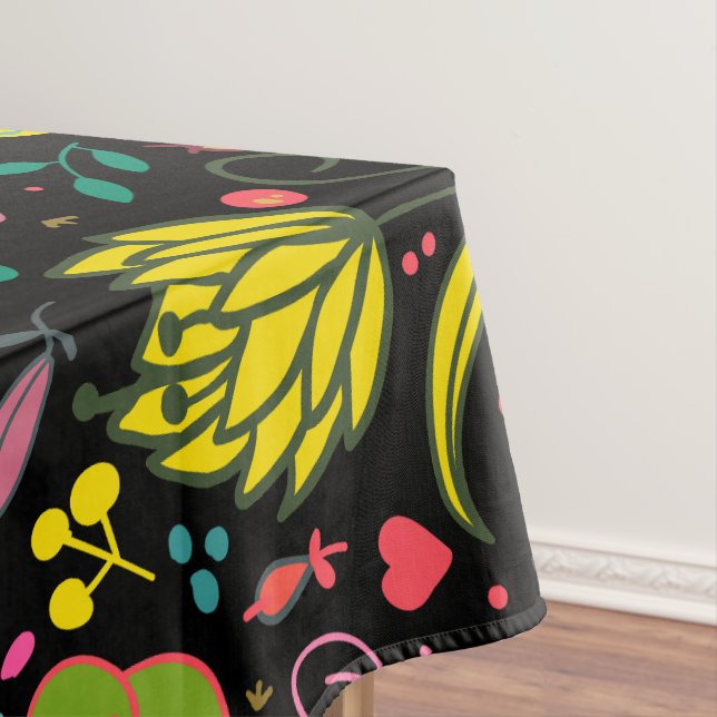 Blumenmuster - Stilvolle Blume-Tapete Tischdecke (Beispiel)