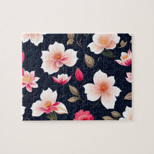 Blumenmuster Süße weiße und rosa Blüten
