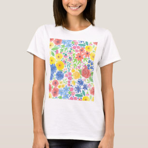 Blumenmuster T-Shirt