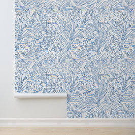 Blumenmuster-Tapete Tapete