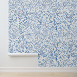 Blumenmuster-Tapete Tapete