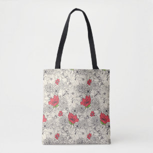 Blumenmuster Tasche