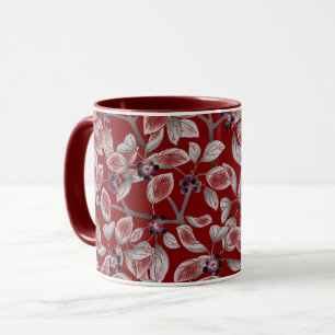 Blumenmuster Tasse