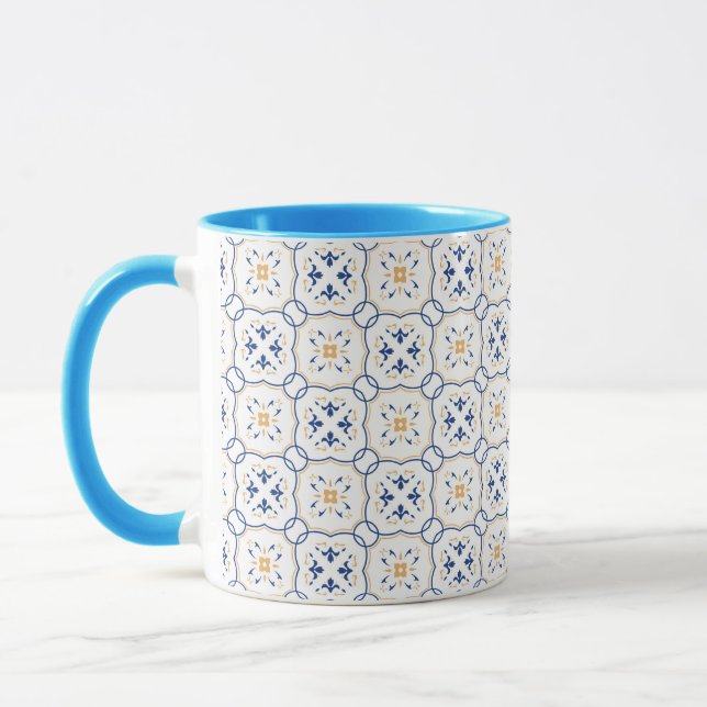 Blumenmuster Tasse (Links)