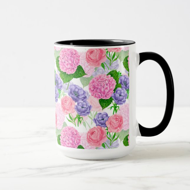 Blumenmuster Tasse (Rechts)