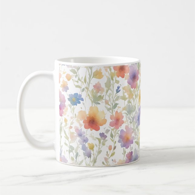 Blumenmuster Tasse für Freunde (Links)